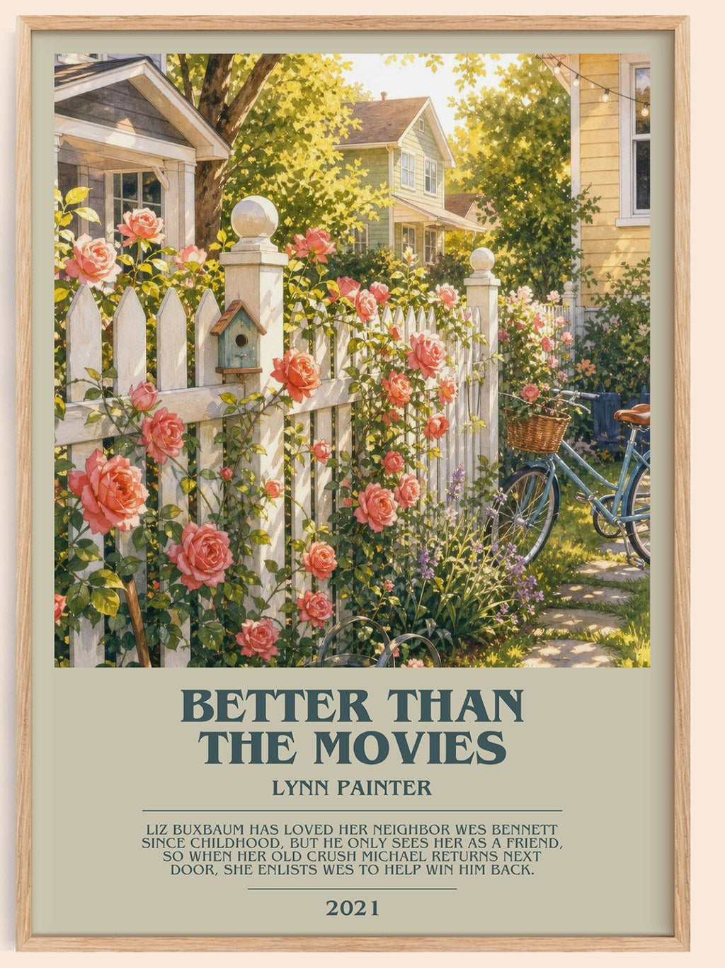 Better Than the Movies bookish book poster by Lynn Painter – framed literary art print