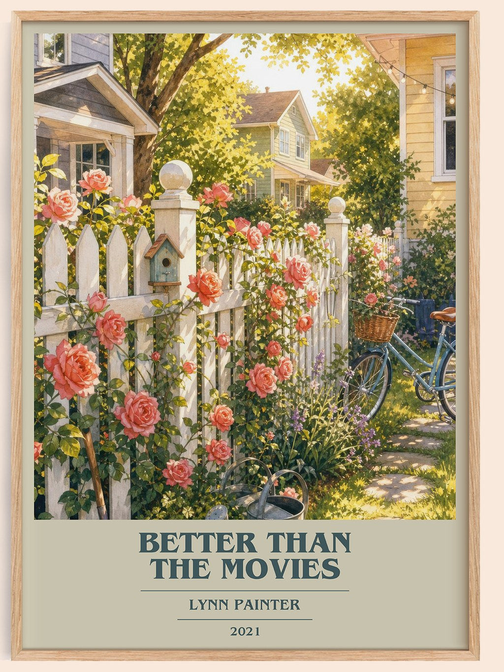 Better Than the Movies book cover book poster by Lynn Painter – framed literary art print