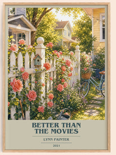 Better Than the Movies book cover book poster by Lynn Painter – framed literary art print