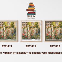 Better Than the Movies literary print in frame leaning in hallway – young adult wall art