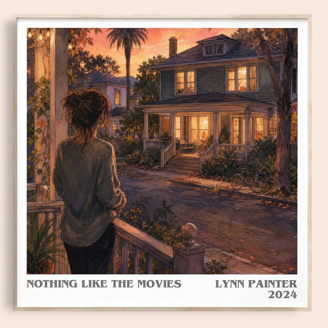 Nothing Like the Movies literary book poster by Lynn Painter – framed literary art print