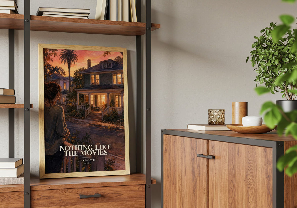 Nothing Like the Movies book watercolour illustration paper finish options – matte satin gloss