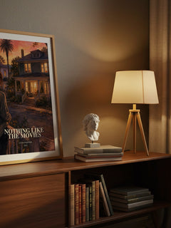 Nothing Like the Movies watercolour print on bookshelf – Lynn Painter fan gift
