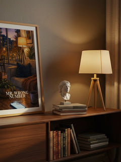 Mr. Wrong Number watercolour print on bookshelf – Lynn Painter fan gift