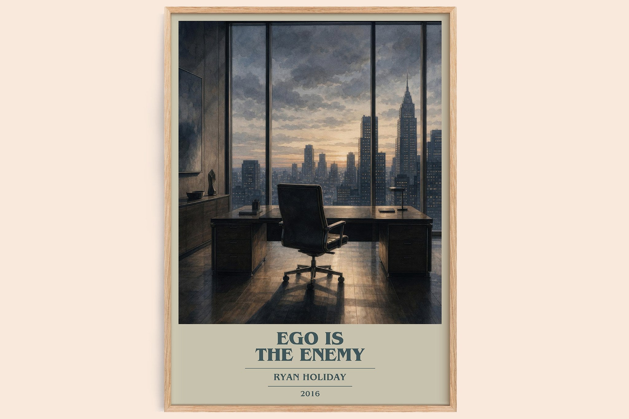 Ego is the Enemy Book Cover Poster by Ryan Holiday