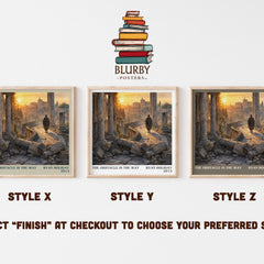 The Obstacle is the Way literary print in frame leaning in hallway – philosophy wall art