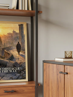 The Obstacle is the Way book watercolour illustration paper finish options – matte satin gloss