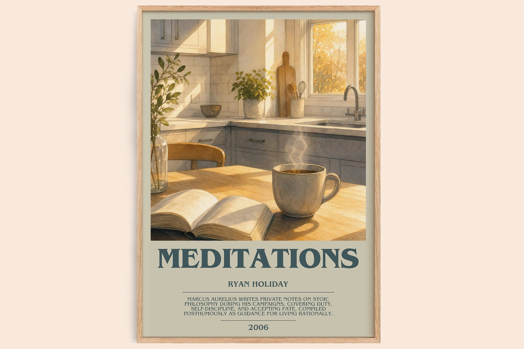 Meditations Bookish Wall Art by Ryan Holiday