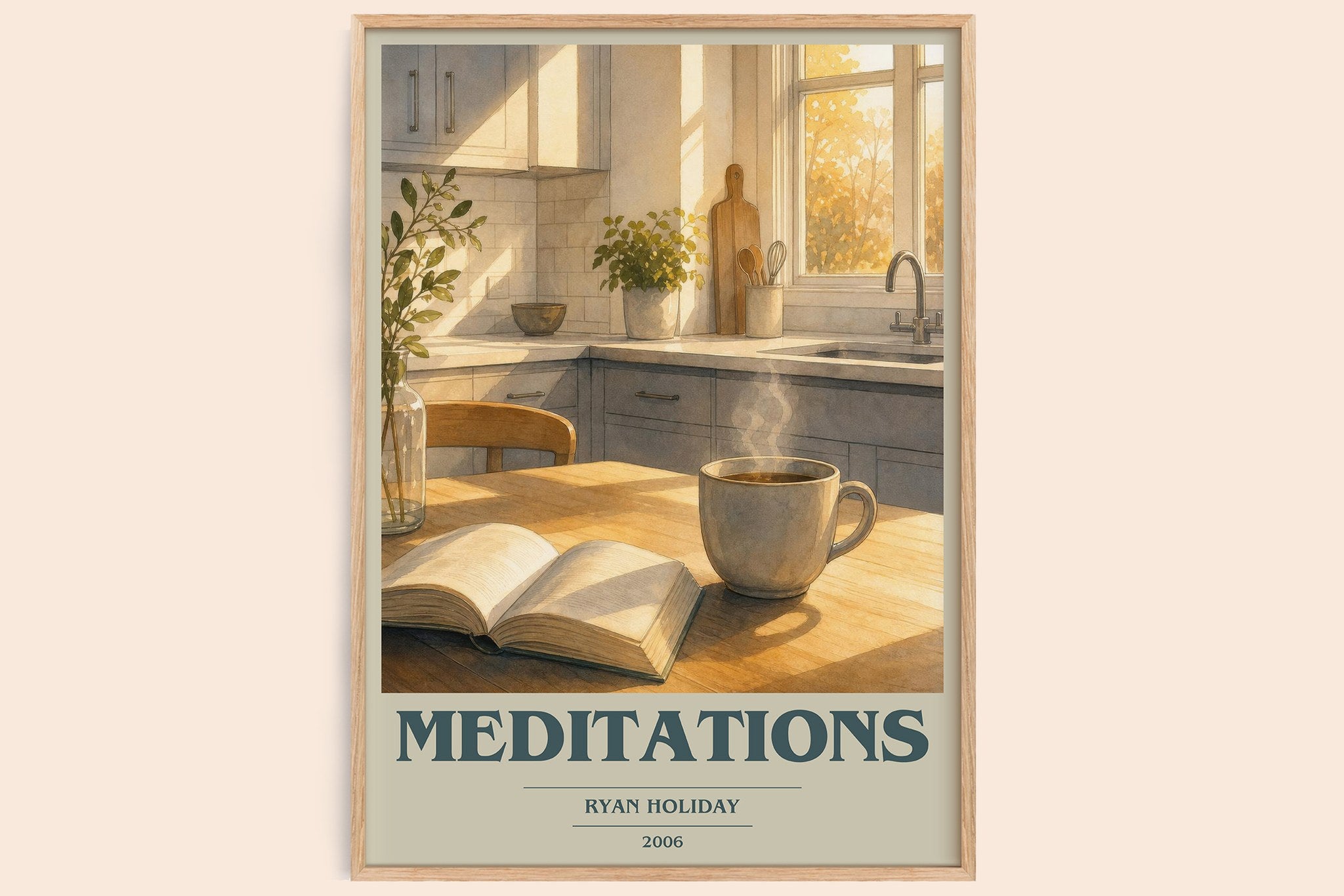 Meditations Book Cover Poster by Ryan Holiday