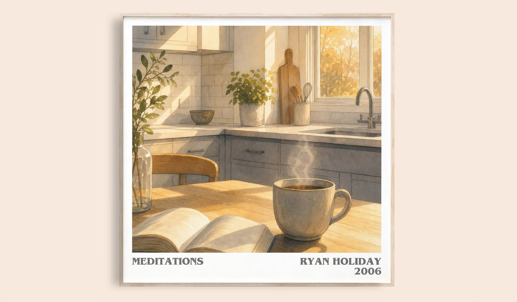 Meditations Literary Art Print by Ryan Holiday