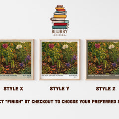 the sun and her flowers literary print in frame leaning in hallway – poetry wall art