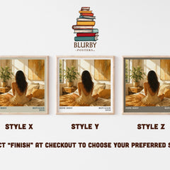Home Body Literary Art Print by Rupi Kaur – Style X, Y and Z square prints side by side – choose your finish