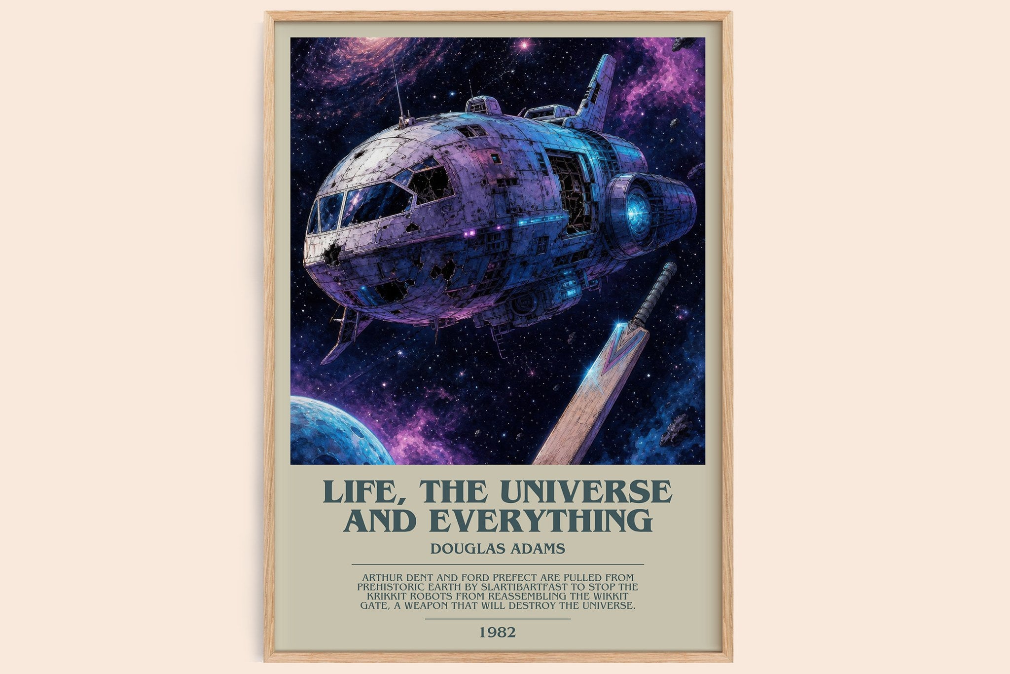 Life, the Universe and Everything Bookish Wall Art by Douglas Adams