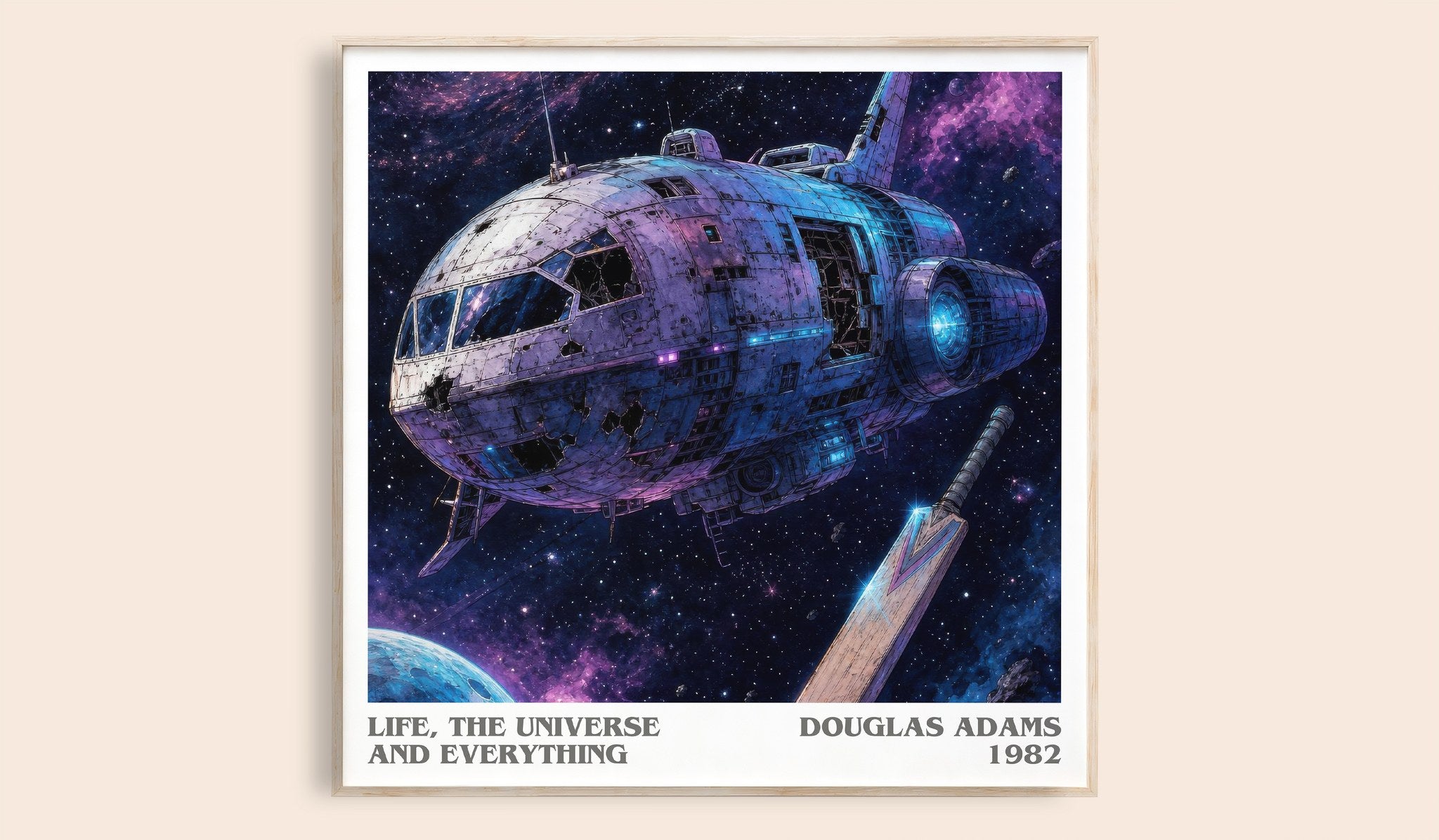 Life, the Universe and Everything Literary Art Print by Douglas Adams