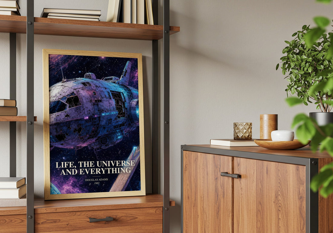 Life, the Universe and Everything book watercolour illustration paper finish options – matte satin gloss