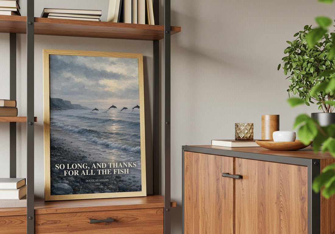 So long, and thanks for all the fish book watercolour illustration paper finish options – matte satin gloss