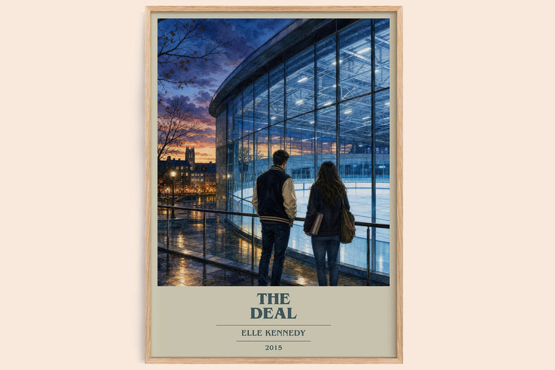 The Deal Book Cover Poster by Elle Kennedy (Modern Minimalist style)
