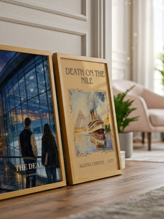 The Deal watercolour print framed by window – literary home decor