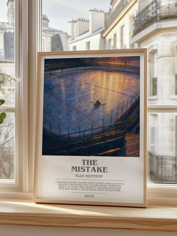 The Mistake bookish poster colour and style options – Elle Kennedy book art