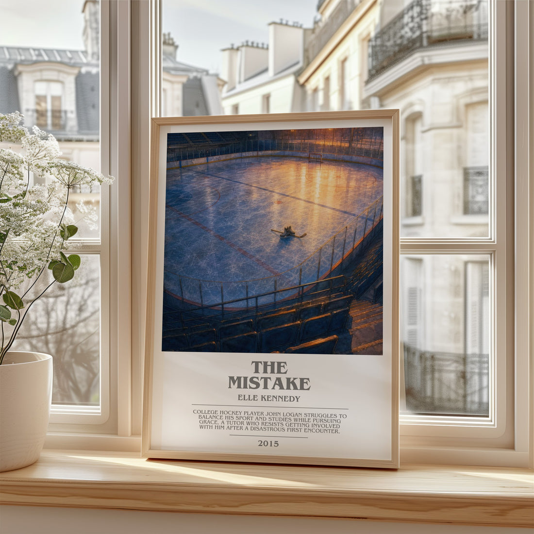 The Mistake bookish poster colour and style options – Elle Kennedy book art (mockup)