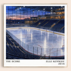 The Score literary book poster by Elle Kennedy – framed literary art print