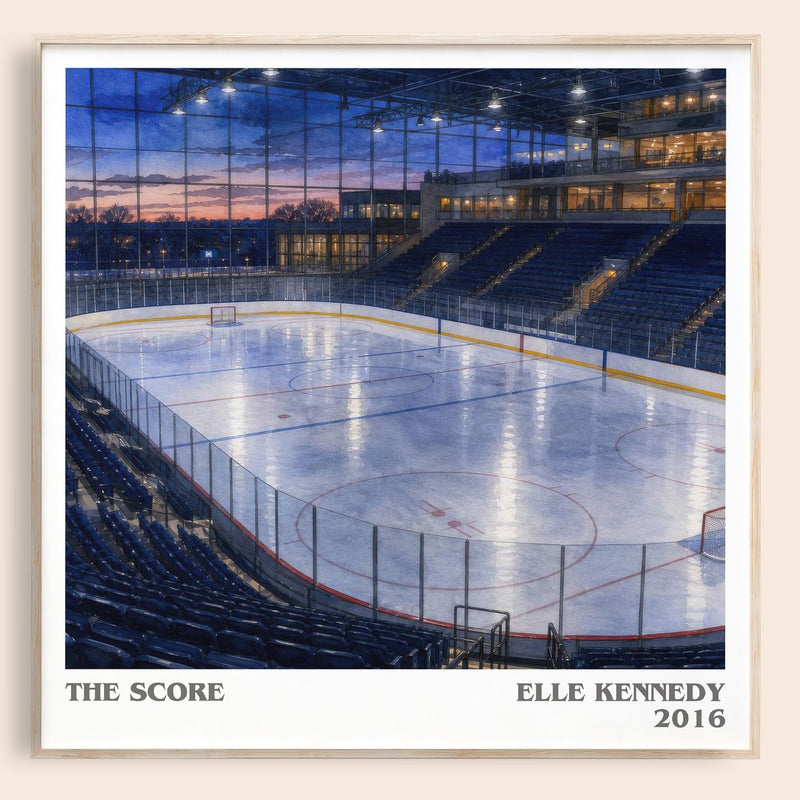 The Score literary book poster by Elle Kennedy – framed literary art print