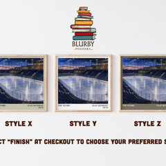 The Score literary print in frame leaning in hallway – romance wall art