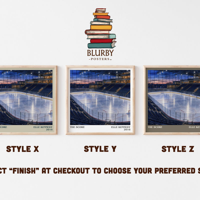 The Score literary print in frame leaning in hallway – romance wall art