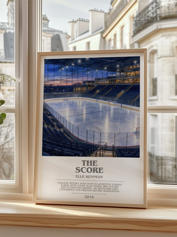The Score bookish poster colour and style options – Elle Kennedy book art