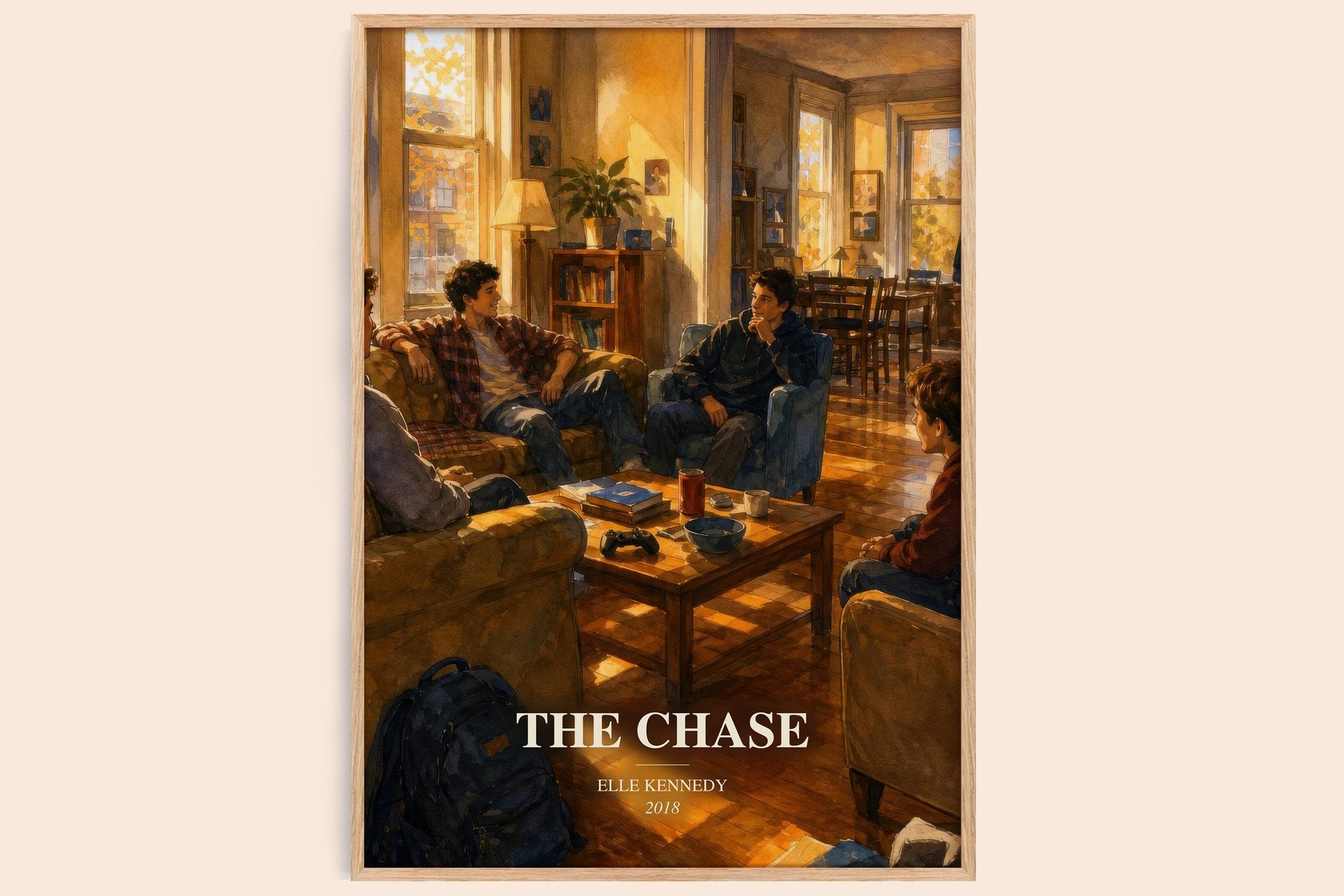 The Chase Book Watercolour Illustration by Elle Kennedy