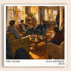The Chase literary book poster by Elle Kennedy – framed literary art print