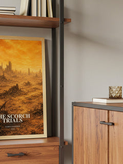 The Scorch Trials book watercolour illustration paper finish options – matte satin gloss