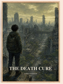 The Death Cure watercolour book poster by James Dashner – framed literary art print