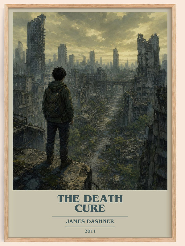 The Death Cure book cover book poster by James Dashner – framed literary art print