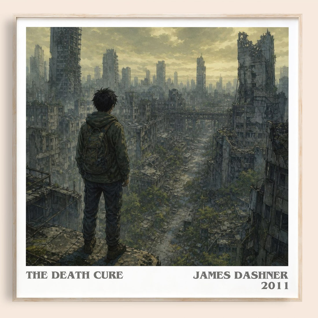 The Death Cure literary book poster by James Dashner – framed literary art print