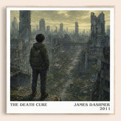 The Death Cure literary book poster by James Dashner – framed literary art print