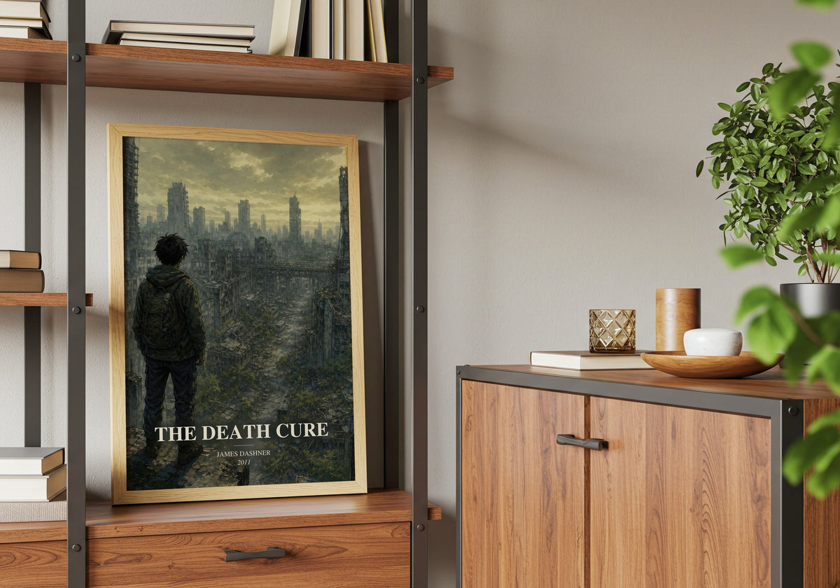 The Death Cure book watercolour illustration paper finish options – matte satin gloss
