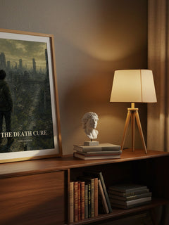 The Death Cure watercolour print on bookshelf – James Dashner fan gift