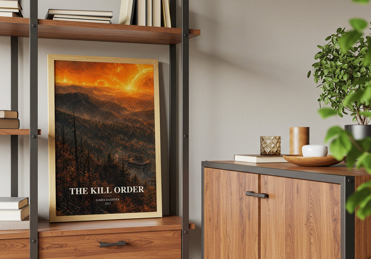 The Kill Order book watercolour illustration paper finish options – matte satin gloss