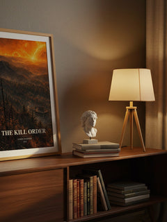 The Kill Order watercolour print on bookshelf – James Dashner fan gift