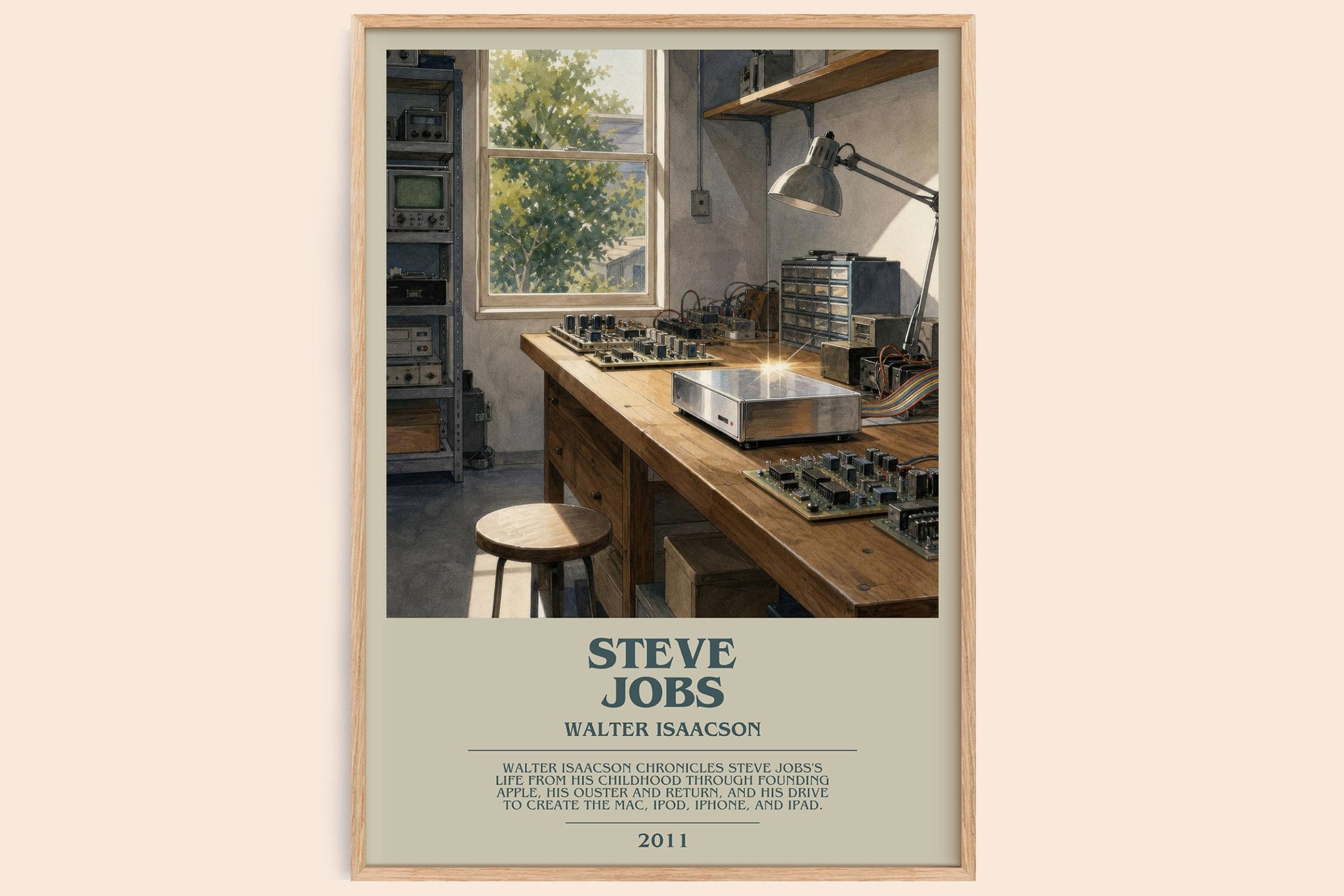 Steve Jobs Bookish Wall Art by Walter Isaacson
