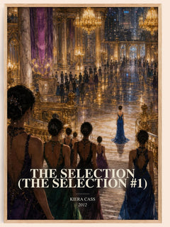The Selection (The Selection #1) watercolour book poster by Kiera Cass – framed literary art print