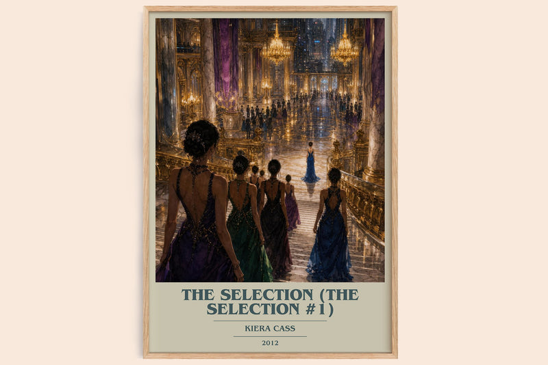 The Selection (The Selection #1) Book Cover Poster by Kiera Cass (Modern Minimalist style)
