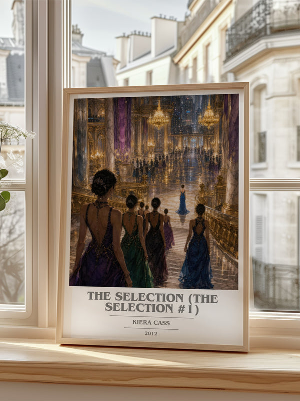 The Selection (The Selection #1) book cover poster colour and style options – Kiera Cass book art