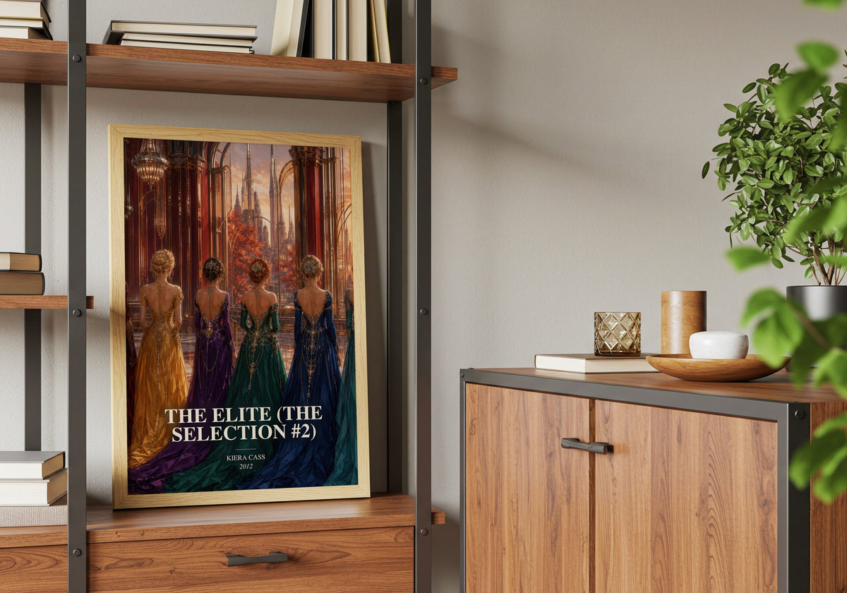The Elite (The Selection #2) book watercolour illustration paper finish options – matte satin gloss