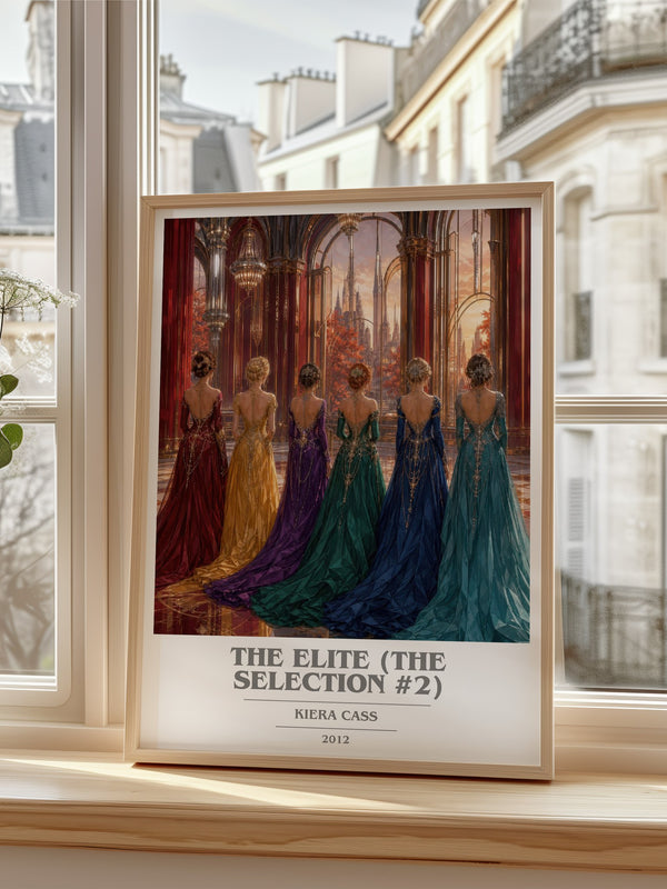 The Elite (The Selection #2) book cover poster colour and style options – Kiera Cass book art