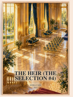 The Heir (The Selection #4) watercolour book poster by Kiera Cass – framed literary art print