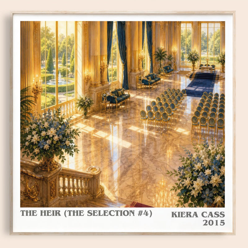 The Heir (The Selection #4) literary book poster by Kiera Cass – framed literary art print