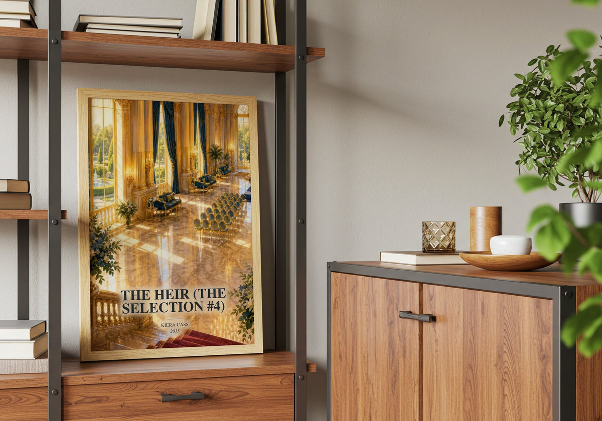 The Heir (The Selection #4) book watercolour illustration paper finish options – matte satin gloss