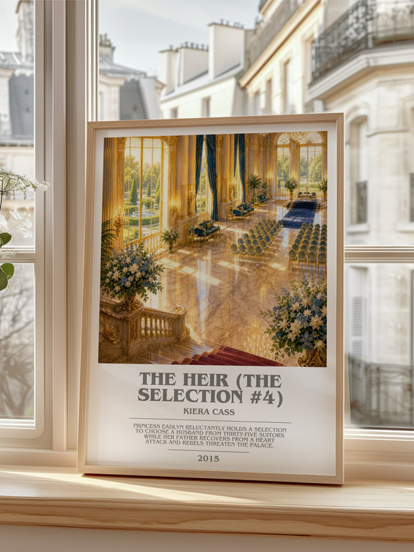The Heir (The Selection #4) bookish poster colour and style options – Kiera Cass book art